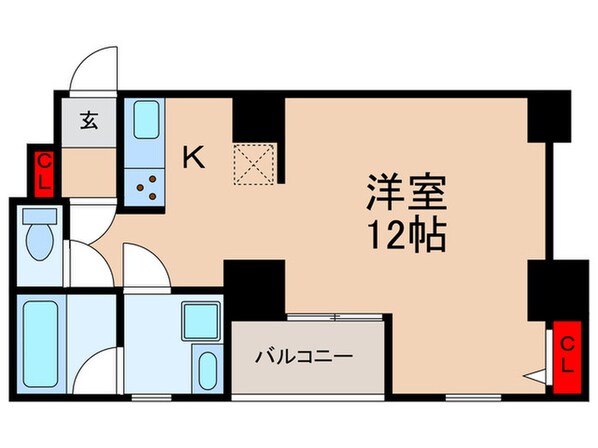 ｳﾞｨﾗﾛｲﾔﾙ ﾐｯﾄﾞｽｸｴｱ 人形町の物件間取画像